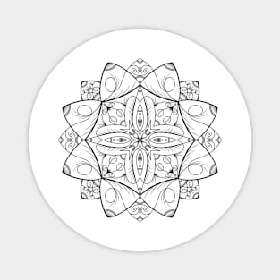 Decorative Floral Mandala Magnet